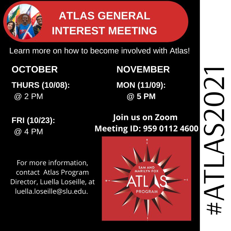 The Atlas Program at SLU serves to expose the SLU community to a variety of international events and programming. Its aim is to increase awareness and promote discussion on global issues of today while also celebrating multiculturalism.