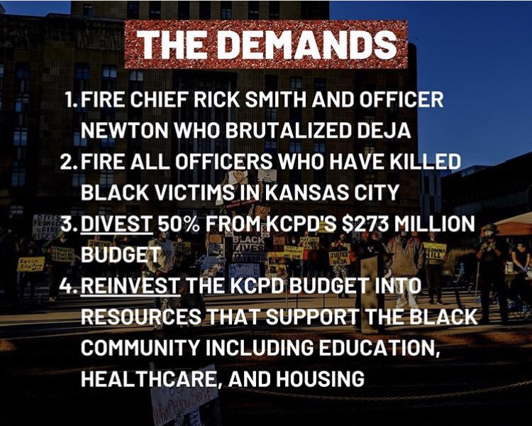 *URGENT THREAD* since oct. 1 blm activists have been occupying KCMO city hall in response to the brutal assault of Deja Stallings by KCPD. we have been here for six days—نشاالله—but after announcing a surprise vote, city council is pushing to clear the camp as early as Thur (1/n