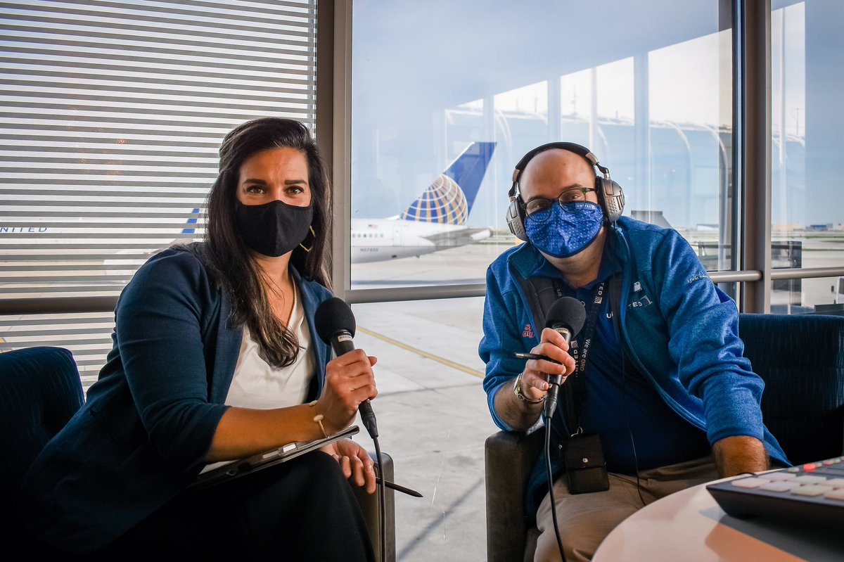 👍🏻 day at ORD with colleague and friend, @podmandan. He gave-up control of the @SpecialCPodcast for an impromptu interview! He’s a powerful advocate for the special needs community and shares his experience working for @united.👂here: youtu.be/JkSaik6NzIU #beingunited ✈️