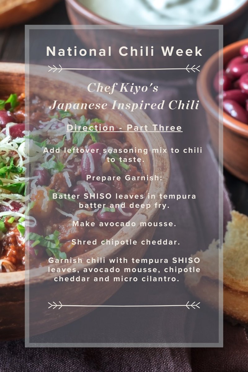 PechangaCasino's tweet photo. (2/2) Let us know how yours turns out!
#NationalChiliWeek ๐ถ https://t.co/ISe470uZbl