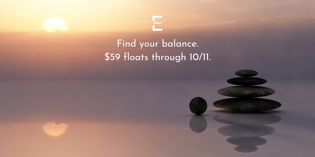 10/10 is World Mental Health Day, which brings attention to global mental health education, awareness and advocacy. To celebrate, we're offering 25% off any float through 10/11 with code "findyourbalance". #WorldMentalHealthDay #MentalHealth #floattherapy #santacruz