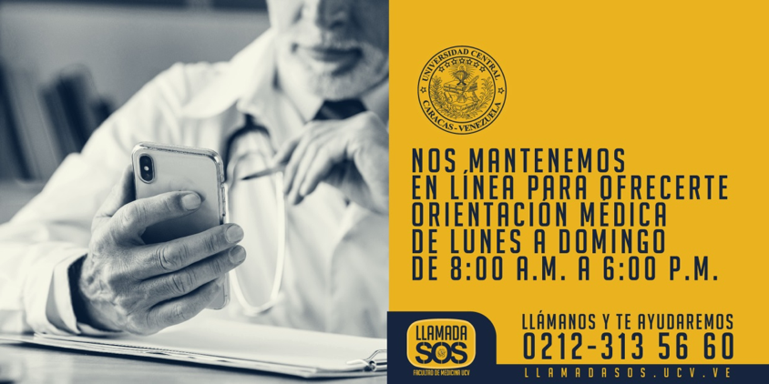 Llamadasos's tweet photo. Nuestro servicio es una opción que te permite obtener atención médica sin asistir a un centro de salud #LlamadaSOS 

#Cuarentena #Coronavirus #COVID19 #SOSTelemedicina #Salud #Medicina #UCV https://t.co/9VsBlvCeeZ