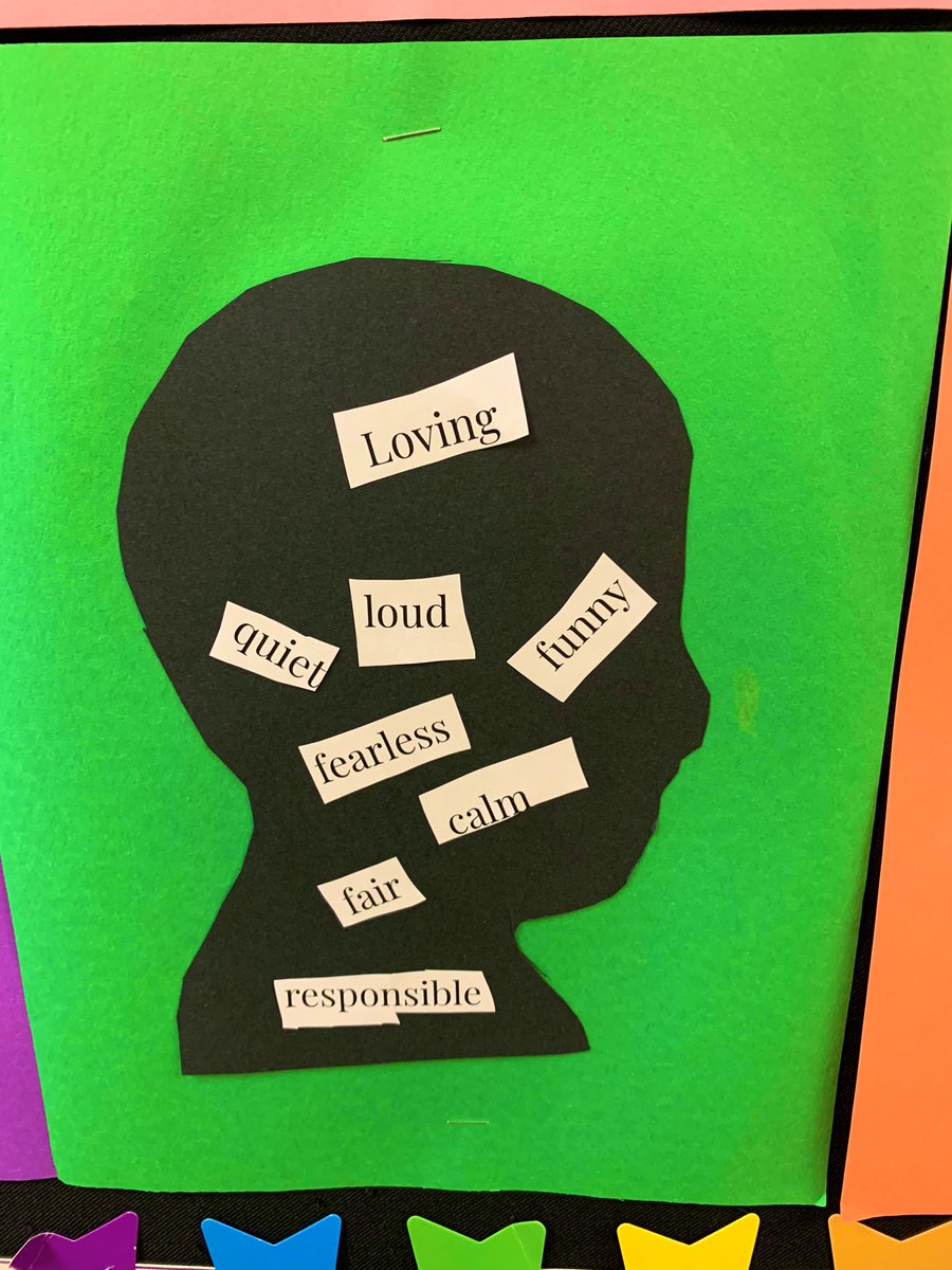 We are studying character traits this week. We defined character traits about ourselves & made these self portraits. #AMCardinals #isdstrong #iteach4th #upperelementary