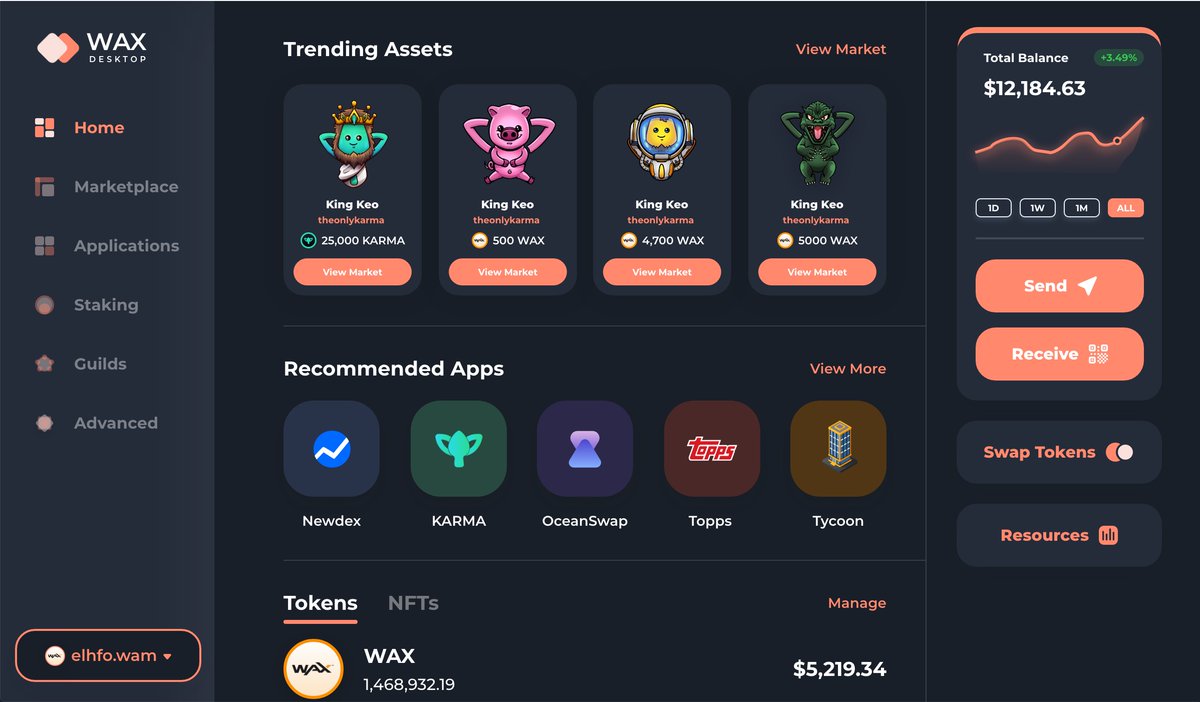 Did you know? WAX Desktop Wallet, or WDW, is a desktop wallet designed specifically to meet the needs of the <a href="/WAX_io/">WAX</a> community. It is currently in development but is coming very soon! Learn more at waxdesktop.io

#nft #nifties #wax #KingOfNFTs #blockchain #wallet