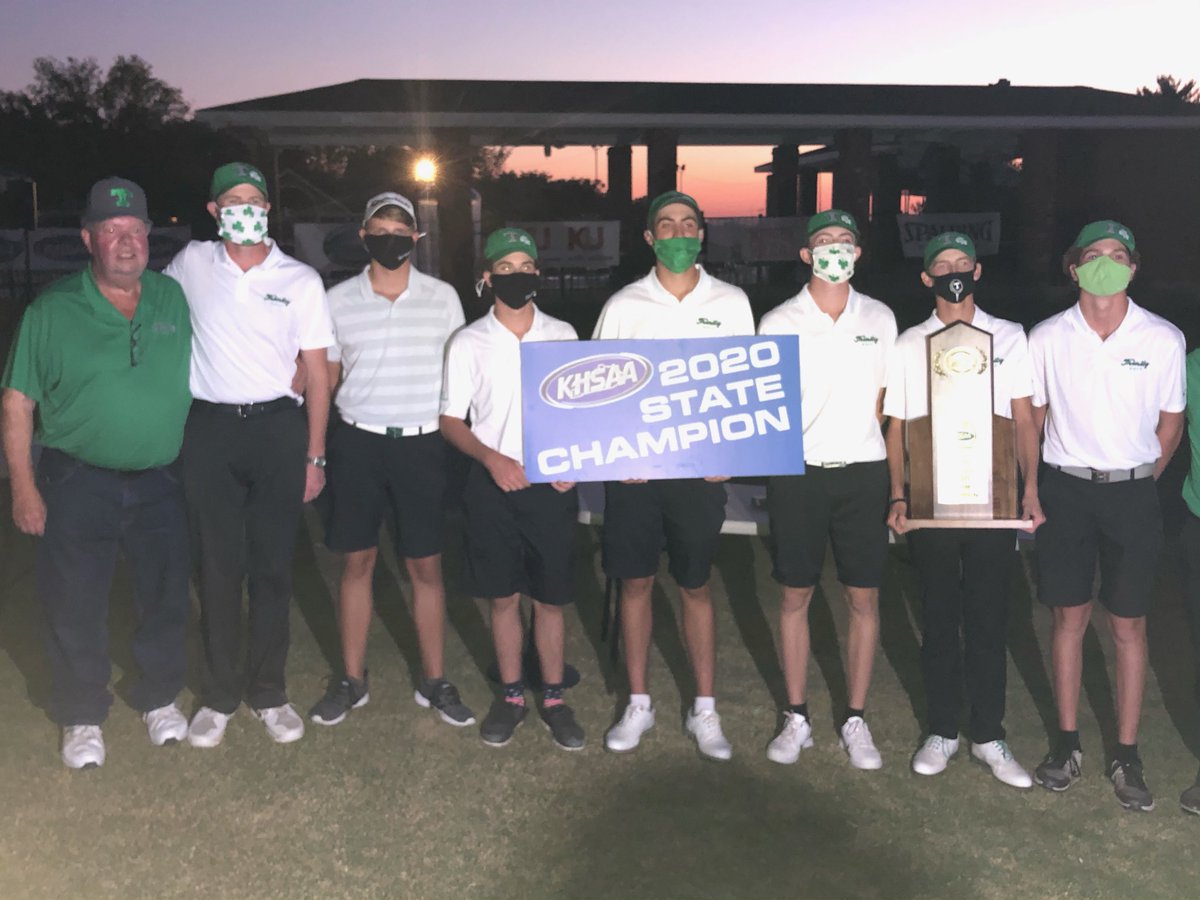 How bout them State Champ Golf Rocks!!!  The big trophy is headed to St Matthews. We are going to recognize the team and coaches at halftime of Friday’s varsity football game. More to follow. ☘️⛳️🏆