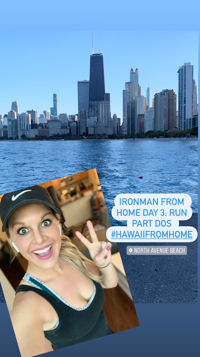 Absolute perfect day for a run by the lake in #Chicago. Day 3 of my Ironman challenge #HawaiifromHome