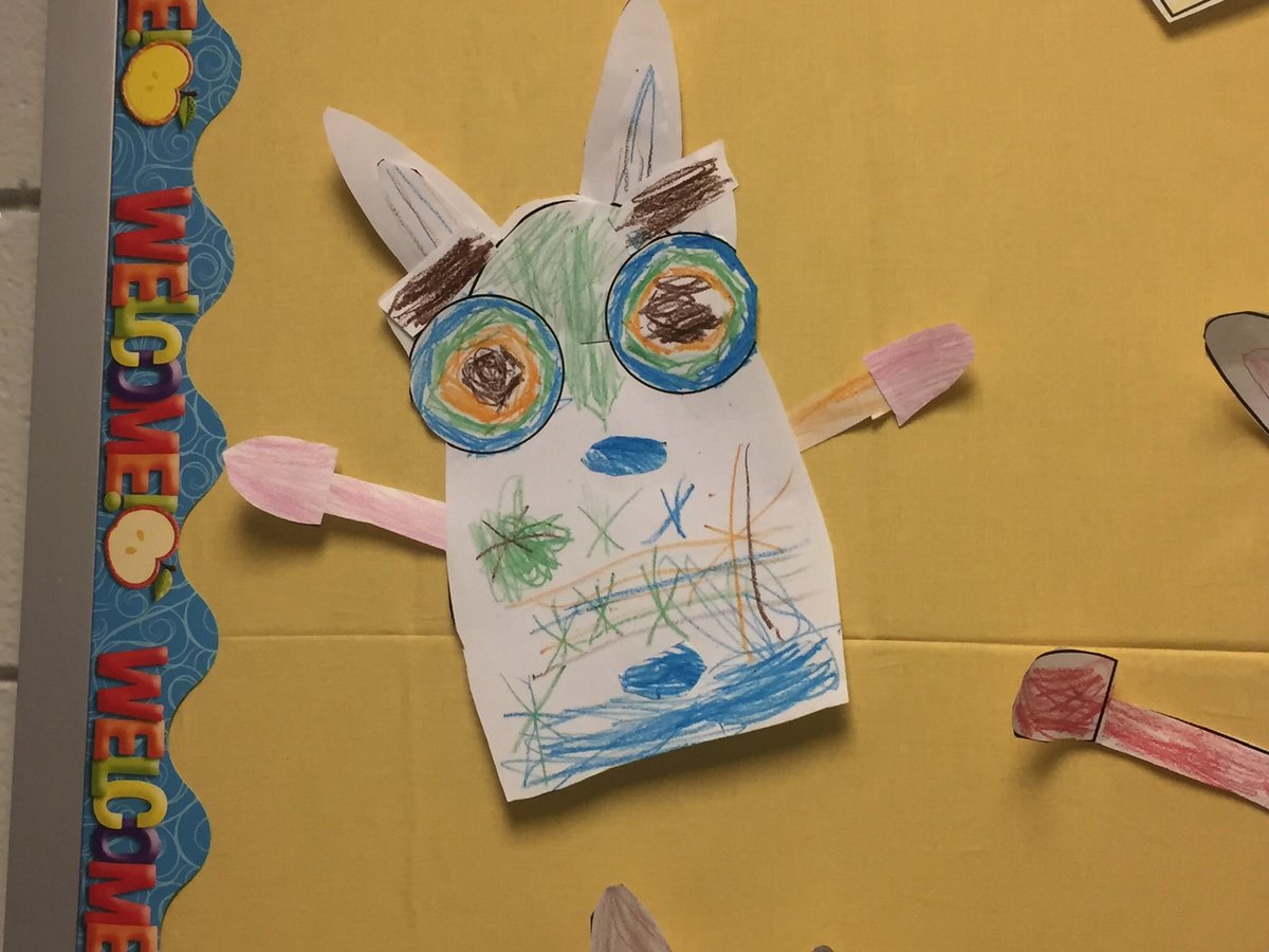 I literally had tears in my eyes when I saw student work in the hall. K/1 kiddos are having a great week! <a href="/ccsd21field/">CCSD21 Field School</a> #21learns
