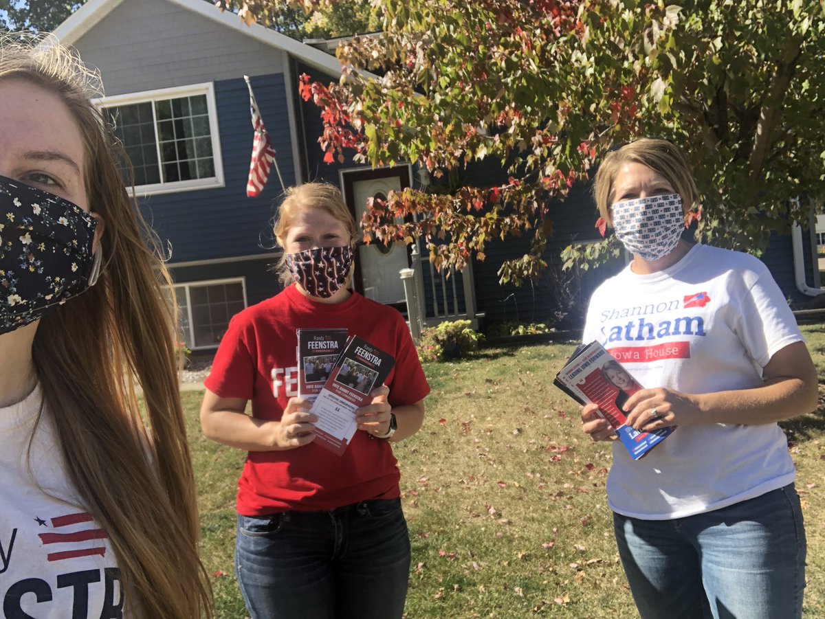 Over 500 doors knocked in Clear Lake today with @Shannon_Latham and @Schwick_Em! Team @RandyFeenstra is committed to helping get Republicans like Shannon elected up and down the ballot. #feenstradelivers #ia04