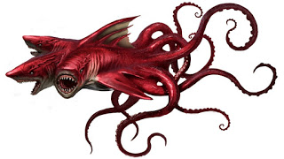 ACSGCast's tweet photo. Tomorrow we talk about--holy shit is that a shark? Is that a sharktopus? Is that a sharktopus with three heads? Uh yeah the thing we're talking about tomorrow is like. Maybe that. https://t.co/7VftzjCkv8