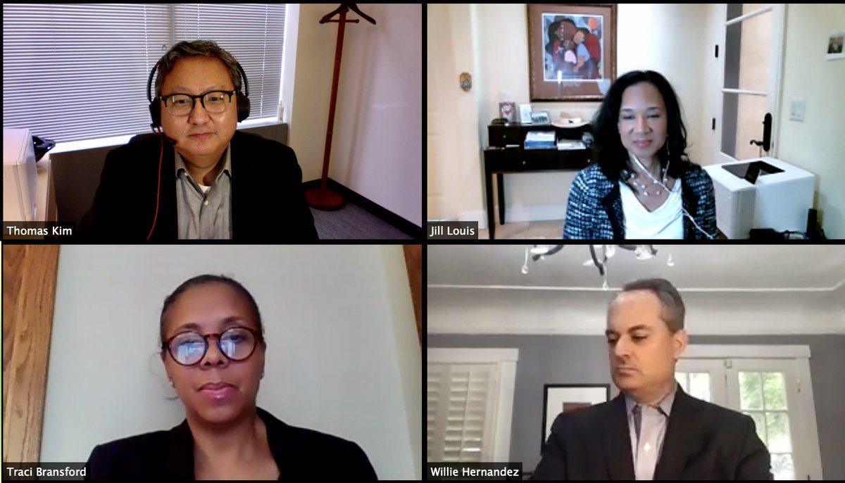 thom_kim's tweet photo. It was my pleasure &amp; privilege to serve on a @thomsonreuters &amp; @mccalaw panel on mastering business &amp; finance skills w/ @tbransfordesq @StinsonLLP, Jill Louis @PerkinsCoieLLP &amp; Willie Hernandez @Facebook as part of the Sources of Success program. #Diversity #inclusion #law https://t.co/I4LK5eReNI