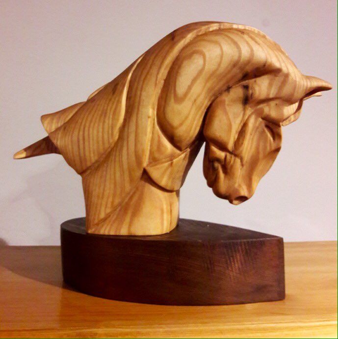 Rocking horse head by Dave Taplin #Shropshire #Woodcarvers