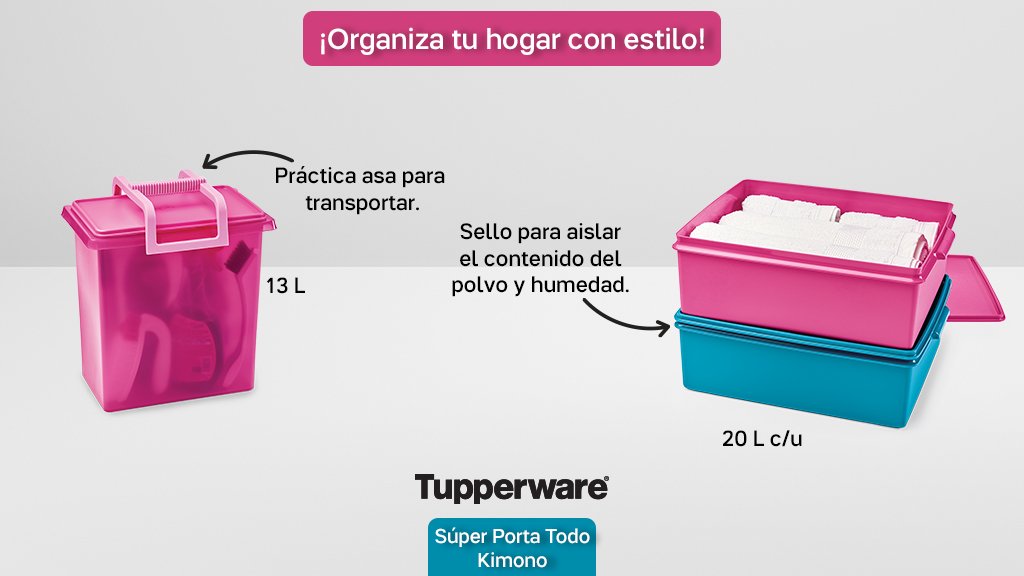 MXTupperware's tweet photo. Ideales para organizar el cuarto de lavado, la ropa del clóset o los juguetes de los niños. ¡Serás la envidia! #TransformandoEspaciosConTupperware https://t.co/26tlHEHfLO