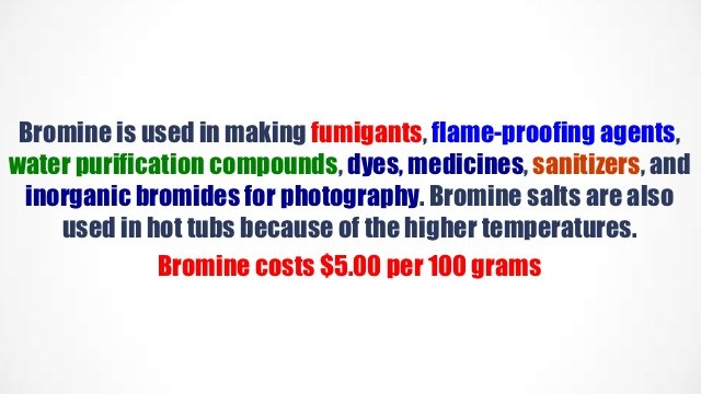 Bromide vs Iodine(a very important thread)