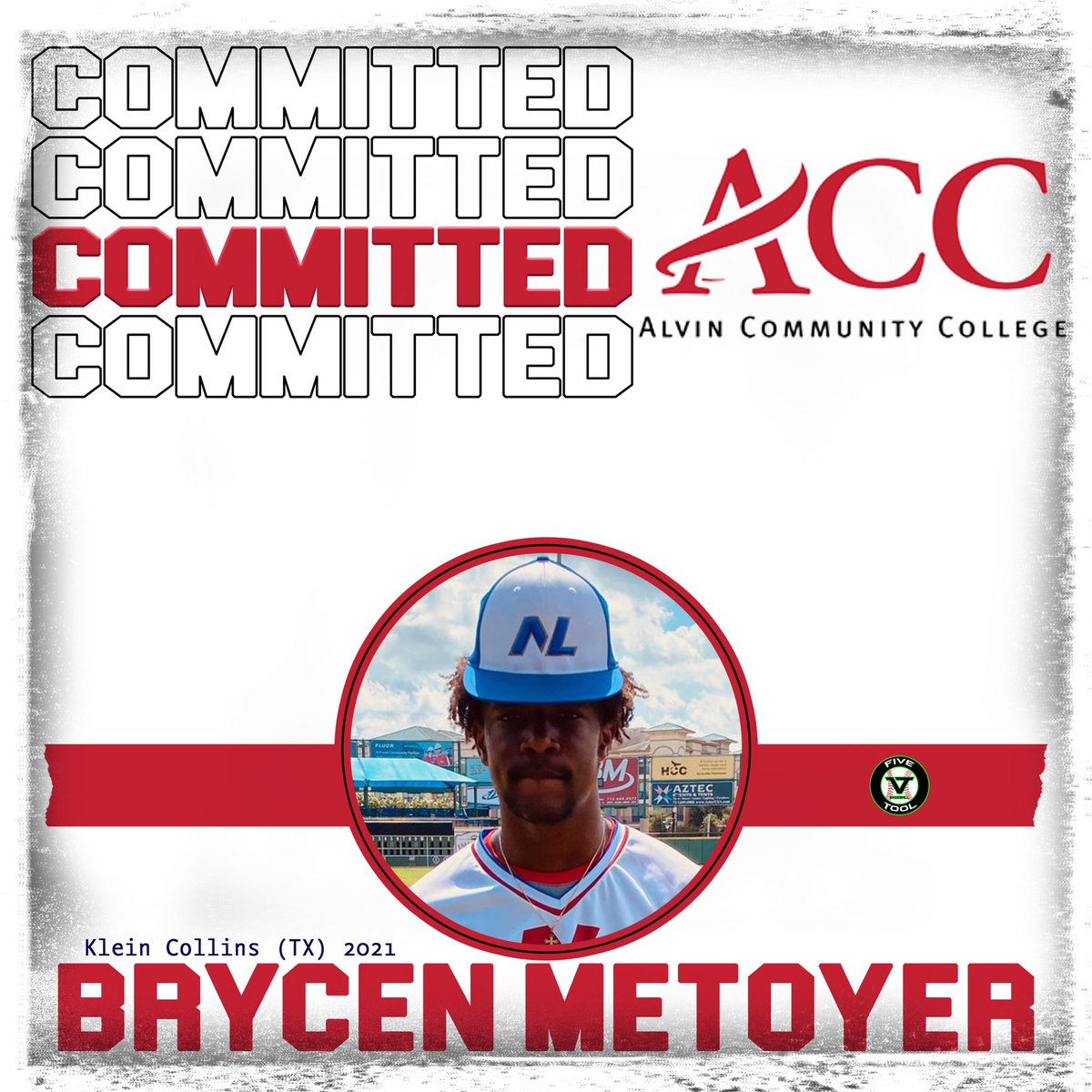 FiveToolTexas's tweet image. 🔒#Conmitted 🔒 Congrats to @_NLbaseball’s Brycen Metoyer (@BrycenMetoyer) on his recent commitment to @AlvinCCBaseball. #DudeAlert