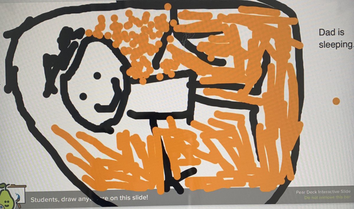 We used <a href="/PearDeck/">Pear Deck Learning</a> to draw one thing the main character did in our guided reading story , “My Dad” <a href="/FountasPinnell/">Fountas & Pinnell</a> . <a href="/jmcgahan31/">Julie McGahan✌🌏⚓</a> <a href="/OSchoolsPR/">Oceanside School District #OSD_NY</a> #school6 #Kindergarten