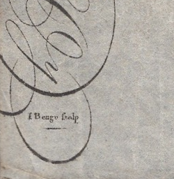 Bottom left is the mark of the engraver, John Beugo. Beugo is best known as the engraver of *the* portrait of Rabbie Burns by Alexander Naysmith