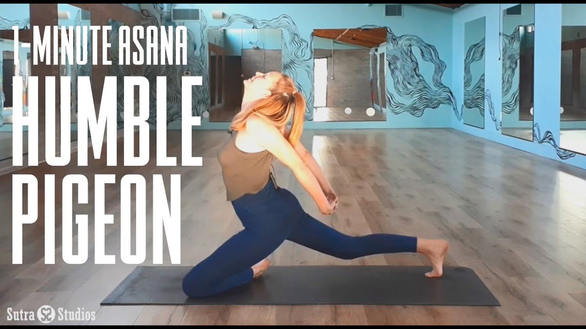 SutraStudiosAZ's tweet image. 1-Minute Asana | Humble Pigeon youtube.com/watch?v=v8UfSS… #yogatime #yoga #pigeonpose #hips #heart