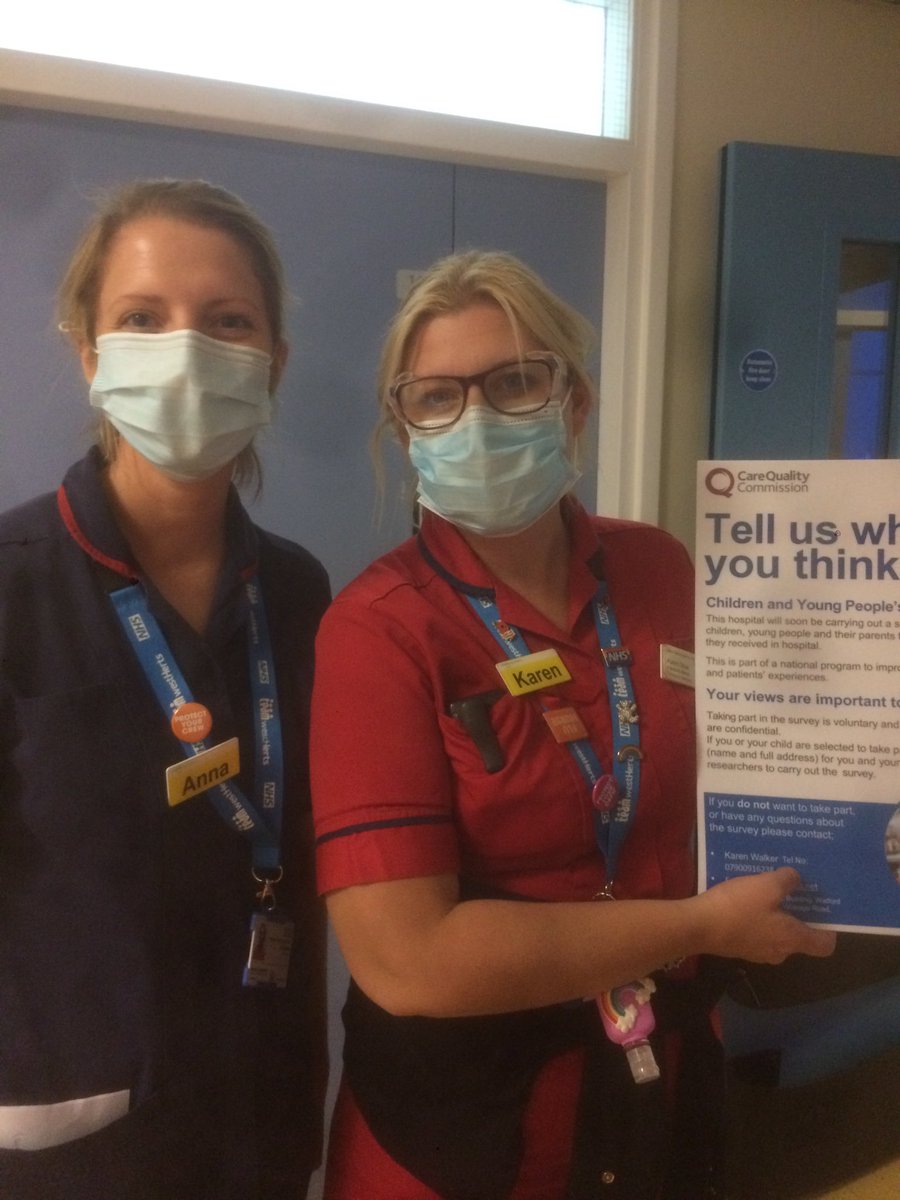 datt_colette's tweet photo. ‘Tell us what you think of our CYP services ⁦@WestHertsNHS⁩ 

@CareQualityComm⁩ #CYP survey ⁦🏨

⁦@KarenJo69017955⁩ #Paeds #Matron &amp; Anna #PDN are interested in your views 🗣

⁦@KarenWa61446145⁩ ⁦@davidwthorpe1⁩ ⁦@CarterTreacle⁩ https://t.co/xWSQRg4tWK