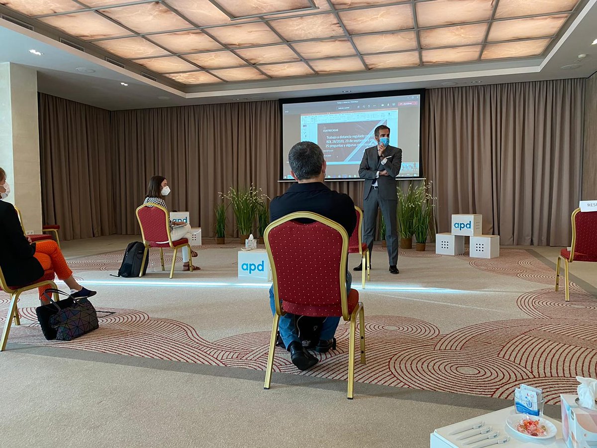 En #UrbiaServices continuamos adaptándonos a la nueva normalidad. Asistimos a un interesantísimo encuentro organizado por #Cuatrecasas y #Apd sobre la nueva regulación para el trabajo a distancia y teletrabajo  #Covid_19 #NuevaNormalidad