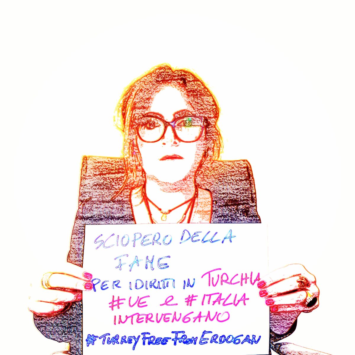 #TurkeyFreeFromErdogan
Sciopero della fame a staffetta #MGA iniziato da 12 giorni, staffetta n. 4