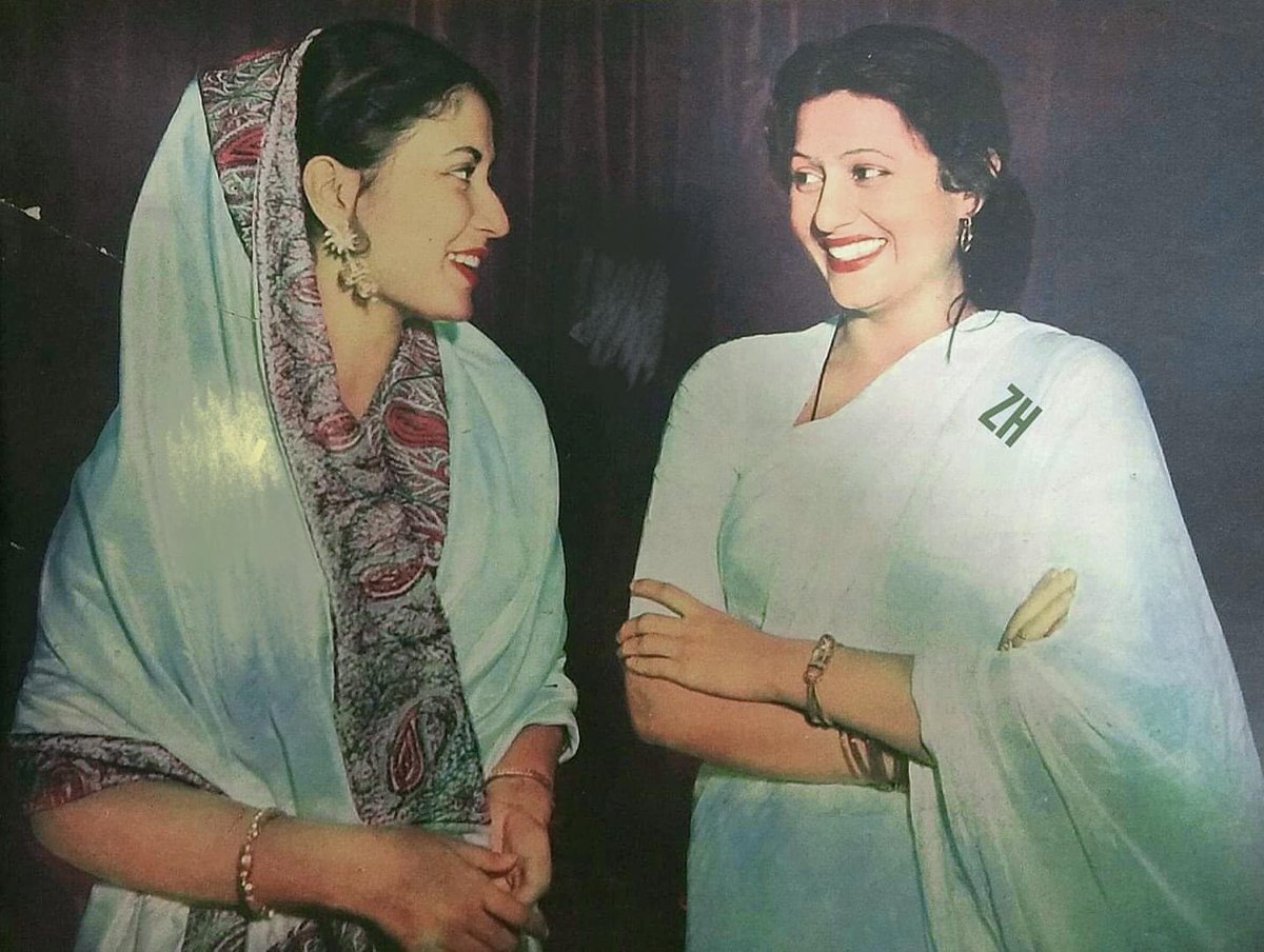 FilmHistoryPic's tweet photo. Meena Kumari and Madhubala https://t.co/p8ofAw2LFv
