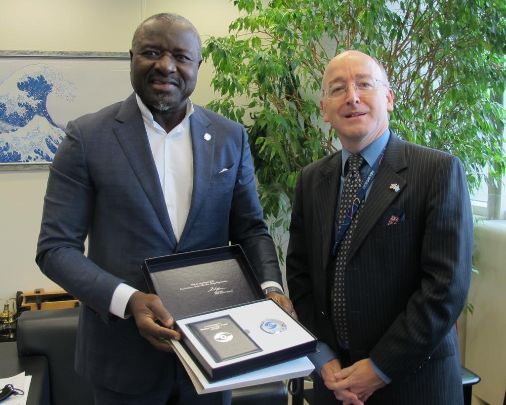 Lassina Zerbo (@sinazerbo) on Twitter photo Ambassador <a href="/DaveHallFCDO/">David Hall</a> bids farewell after filling the “big shoes” of H.E. @LeighTurnerFCDO as the UK’s🇬🇧 Permanent Representative to the #CTBTO : Thanking the #ScienceDiplomat for his active involvement in the Treaty’s Technical issues & Policies. Ambassador <a href="/DaveHallFCDO/">David Hall</a> bids farewell after filling the “big shoes” of H.E. @LeighTurnerFCDO as the UK’s🇬🇧 Permanent Representative to the #CTBTO : Thanking the #ScienceDiplomat for his active involvement in the Treaty’s Technical issues & Policies.