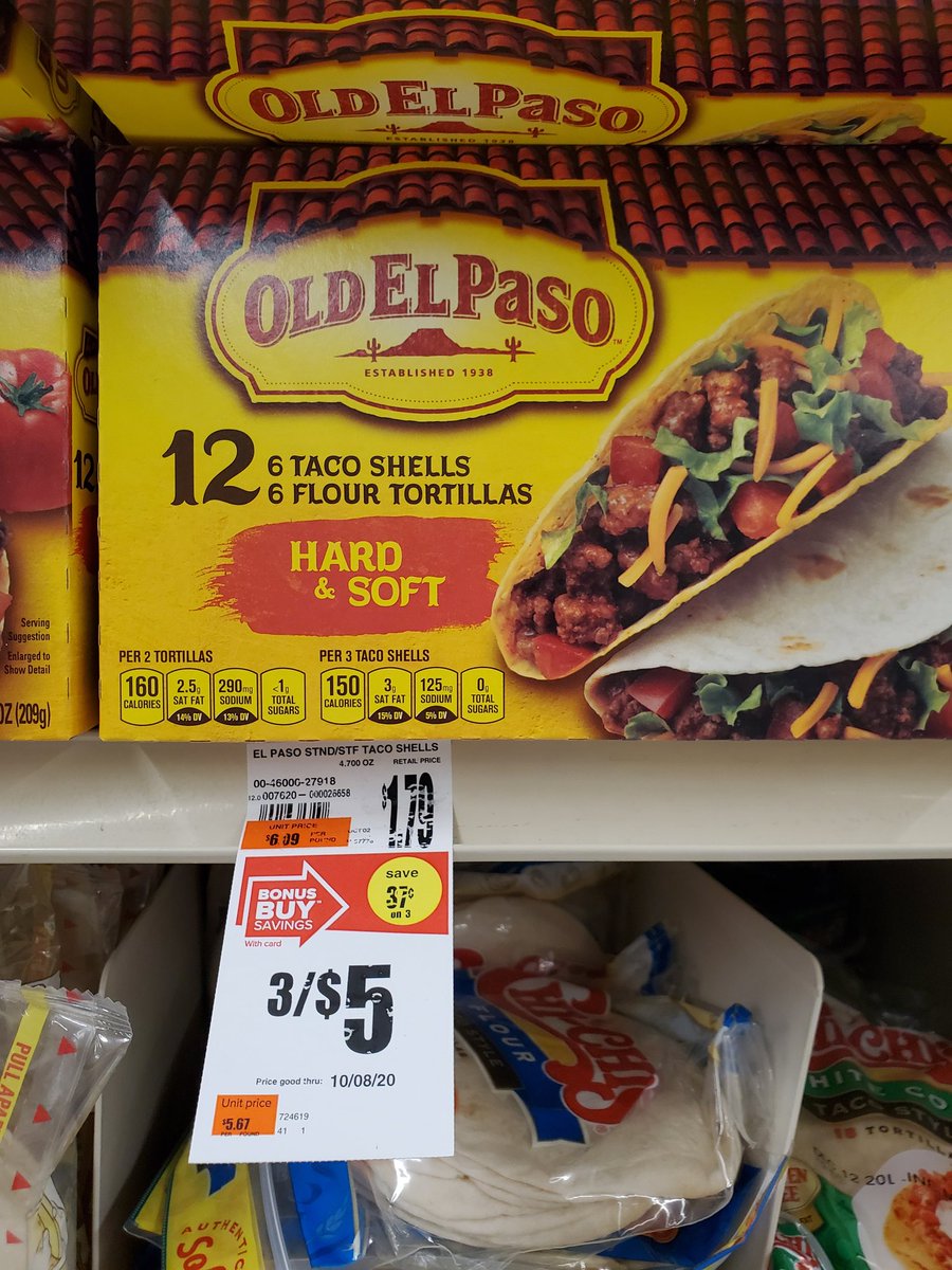 FACSnms's tweet image. Just picked up supplies for our taco lab tomorrow. Lots of real world math problems here! If I buy 3 of each, which is cheaper? Why might someone still purchase the more expensive option? Besides unit price, what other factors do you consider when purchasing food? #SayYesToFCS