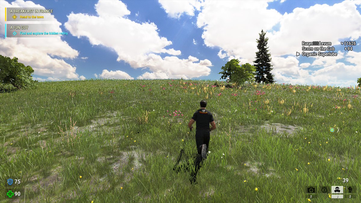 I jumped off of my bike when it stalled at the peak. I had used up all of the velocity it could muster. The rest was up to me, and liberal application of the Jump key... and I did it.I cleared the mountain.And I ran.And I did not stop running.[2/?]