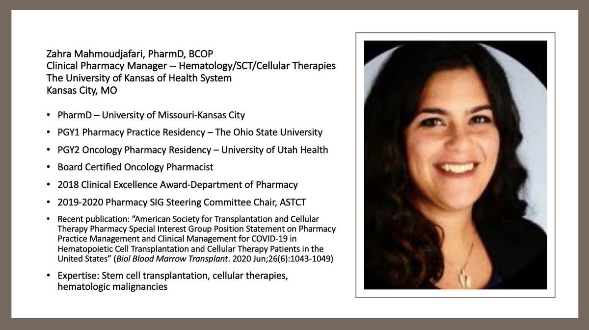 Celebrating  @kczmj of  @KUcancercenter  @tukhspharmres  #bmtsm  #celltherapy  #CARTcell  #hematology  #clinicaltrials  #research  #oncopharm  #pharmacy  #pharmacist  #WomenInPharmacy  #Leadership  #Mentorship