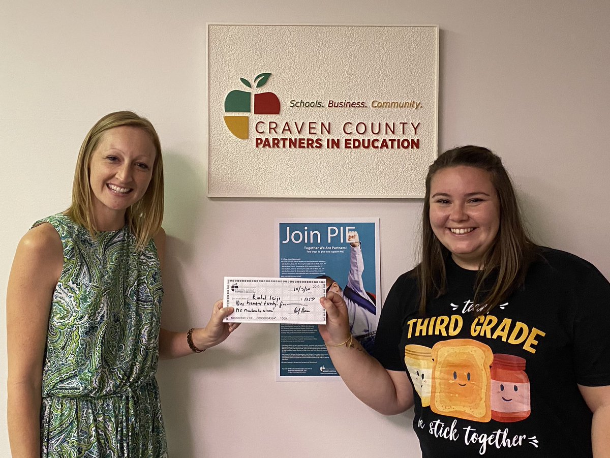 CravenCoPIE's tweet photo. Katie Bell says, “thanks for being a #PIEPartner, Rachel!” Learn how you can become a member of PIE and win money for yourself and your favorite school at https://t.co/vvEdxgvDoI. https://t.co/3UQJCmjFpU