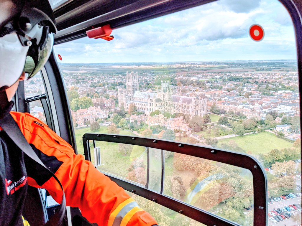 Back to Norwich for the next few shifts after a day moonlighting at @EastAngliAirAmb Cambridge base. A busy shift made manageable by my awesome team mates @andy_bates_ & @DrPaulRees - teamwork is the key to this game. #togetherwesavelives