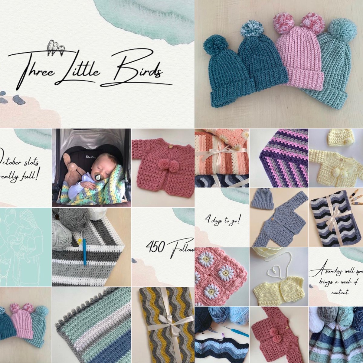 Follow @three_little_birds_x for that perfect gift or that special crochet item for your little ones , Contact @bekkielouise for pre orders ! #crochet #newbabygifts #newbaby #giftideas #newborn #genderreveal #babyshowerideas