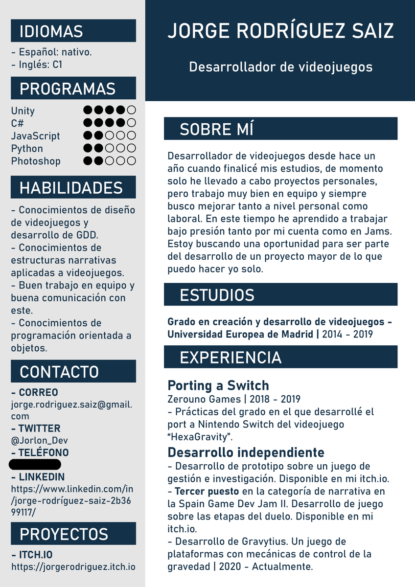 Pues he conseguido el tercer puesto en la categoría de narrativa de la #SGDJamII de  <a href="/spaingamedevs/">Spain Game Devs</a>. Estoy muy contento con los resultados, presentarme solo ha sido un reto pero ha merecido la pena ^^. Aprovecho este tweet para recordar que busco trabajo.