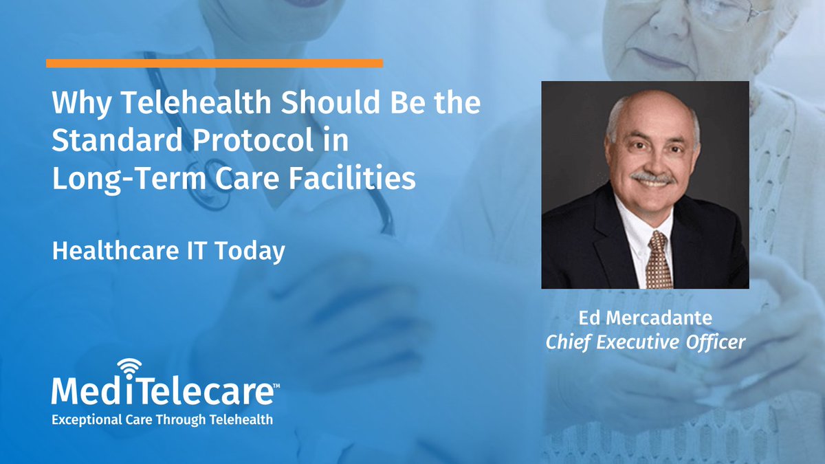 The COVID-19 pandemic has shown us how crucial telehealth is to fill gaps in access to care during times of need. In Healthcare IT Today's article, MediTelecare CEO, Ed Mercadante, explores telehealth's future. bit.ly/33BlqM8