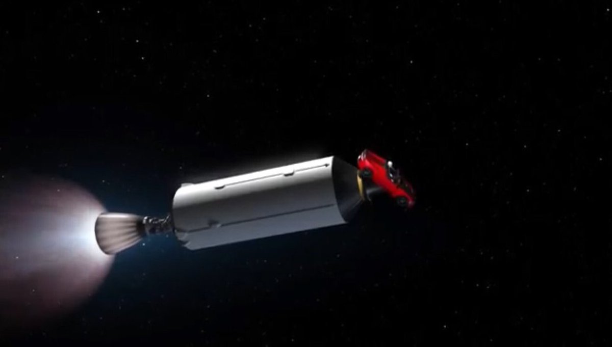 I know many of you have an interest in the Falcon Heavy 001 second stage, which continues orbiting the Sun with a sports car bolted to its payload adapter.