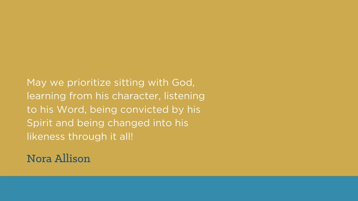 How are you spending time with the Lord?

In our newsletter this week we hear from Nora Allison on the importance of discipleship. We grow more like Jesus as we spend time with him. Read more of Nora’s article at our website!
