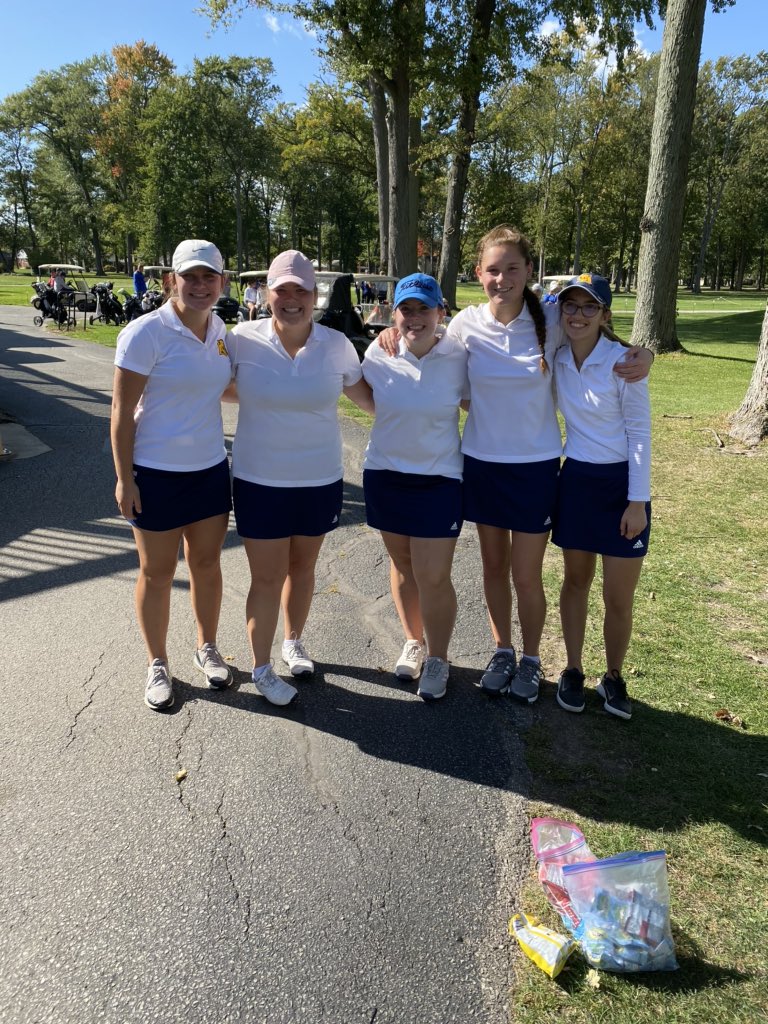 GolfWhitmer's tweet photo. After a day of tough conditions at our Sectional Tournament...we have two players moving on to Districts!!  Congrats to Madi Mitchell and Brooklyn McKinney on advancing in the State Tournament!!  @WhitmerAthletic https://t.co/3fk5beA9Xz
