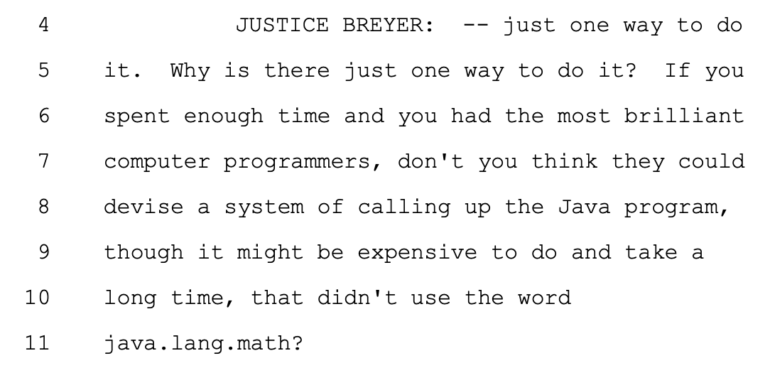 Breyer was being rhetorical here but this still makes me want to shoot myself into the sun