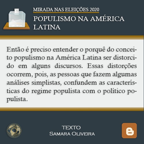 MiradaSurena's tweet photo. Saiba mais na análise de hoje "Mirada nas Eleições: Populismo na América Latina". 
https://t.co/b9uCH0J8K2
.
#análise #populismo #américa #latina #eleições #brasil #relaçõesinternacionais #politica #politicainternacional #politicaexterna #cienciassociais https://t.co/rK6uLFBVLf