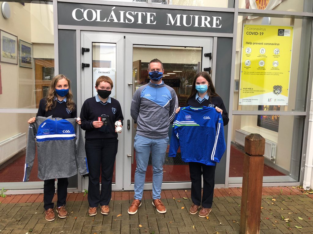 colaiste_muire's tweet photo. Congrats to Katie Arthur, Ella Fitzpatrick & Emma Considine who received their prizes from Eoghan Hanley, Future Leaders National Co-ordinator. π₯ππ @gaafutureleader @20x20_ie @eoghanhanley https://t.co/yIIjSy29uX