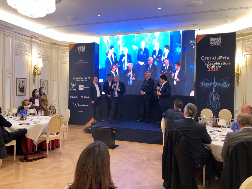 Axway's tweet image. #GPAD2020🏆🏆 Félicitations à @LectraOfficial pour leur double prix : Prix de la &quot;Transformation des Business Models &quot; présidé par @Axway et Grand prix de l&apos;Accélération Digitale 👏. Récompense une vraie stratégie #TransfoNum avec des solutions intelligentes et connectées. #BFMTV