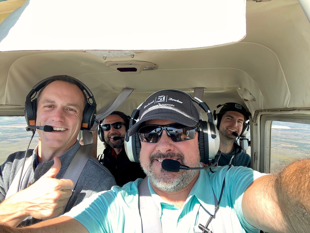 oldgreenplane's tweet photo. 🎬 That’s a wrap 🎬 on another amazing episode shoot for #OGP! This time we were lucky enough to see where our plane, “Butch” aka #OldGreenPlane was made at @TextronAviation with our guest, Rob Scholl! Don’t miss this one coming out soon on @carbontv and YouTube https://t.co/CeFEKorrtG