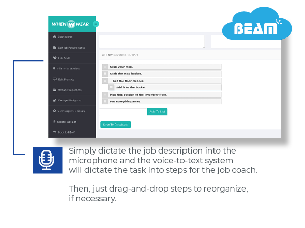 One of the biggest challenges for #Job #Coaches is task analysis. The #Employment Suite has simplified the process into a speech-to-text format that organizes the task efficiently for you.  Learn more here:  ow.ly/7jq050BKhSa