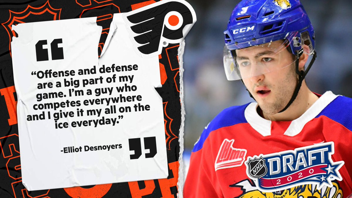 .<a href="/ElliotDesnoyers/">Elliot Desnoyers</a> wants you to know he's gonna bring it each and every time he touches the ice. #NHLDraft