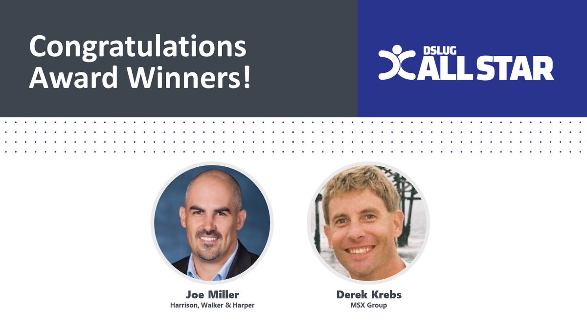 msdslug's tweet image. We are thrilled to announce our 2020 #DSLUG All Star ⭐ Award winners: Congratulations to Joe Miller (@joemiiier) and Derek Krebs! Thank you for all you do to support the #MSDynSL community. Our volunteers rock! #CommunitySummitNA