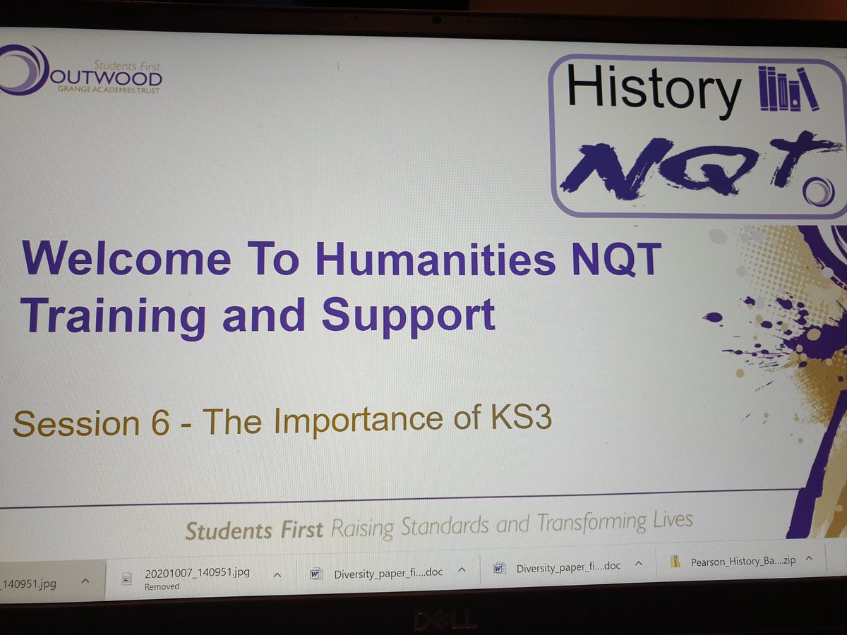 Some fantastic contributions from our enthusiastic history NQTs in the final training session tonight. The future is definitely in safe hands!