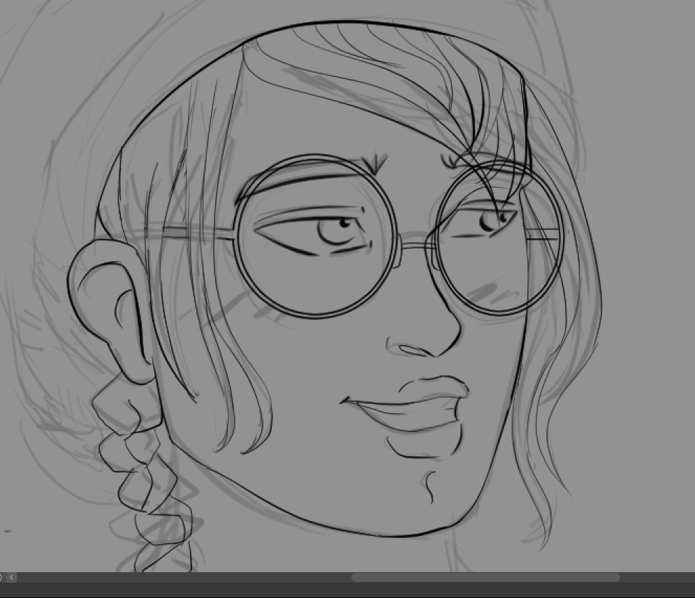 Chiickhen's tweet photo. participating in an art event to force myself to draw. anyways i love u dokkaebi (wip) https://t.co/RSp8jwoZ4H