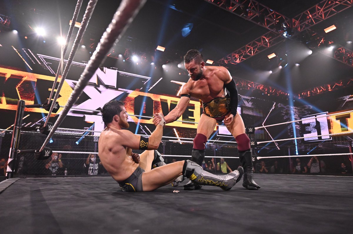 FinnBalor's tweet photo. Broken jaw in two places.
Still the CHAMPION.
Full story tonight on @WWENXT @USA_Network @btsportwwe https://t.co/9B3eheUFtP