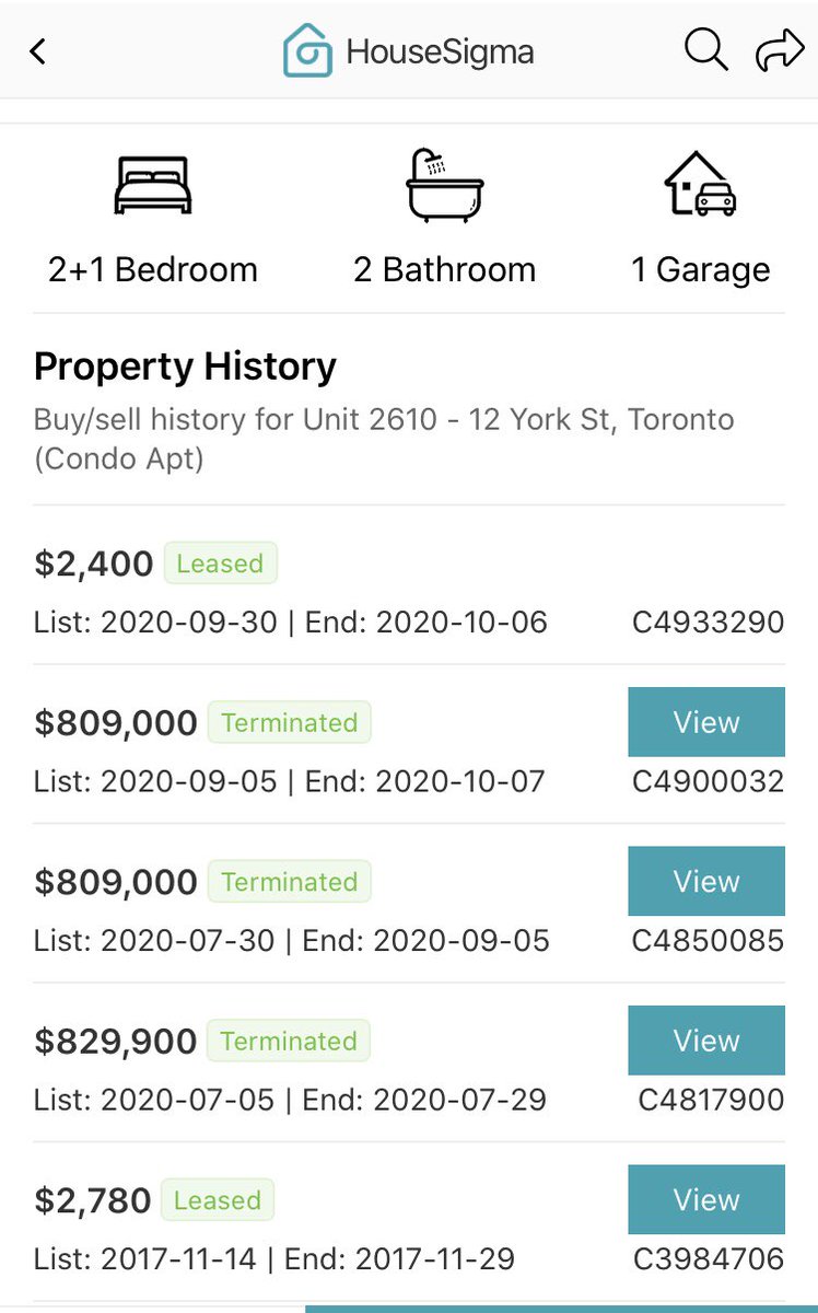 The Latest in Toronto RentsThis luxury 2+1 bd condo was just leased at a $380 discount to the 2017 rented price, with locker & parking incl, after several botched attempts to find a baggie for $800KLikely rolling this condo back to 2014 levels. #cdnecon