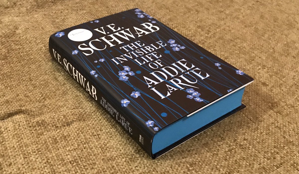 YAundermyskin's tweet photo. GIVEAWAY! Signed copy of The Invisible Life of Addie Larue by VE Schwab. It’s the gorgeous Forbidden Planet edition with stained edges! Open INTL. F and RT to enter. Good luck! https://t.co/2zcio7igNl